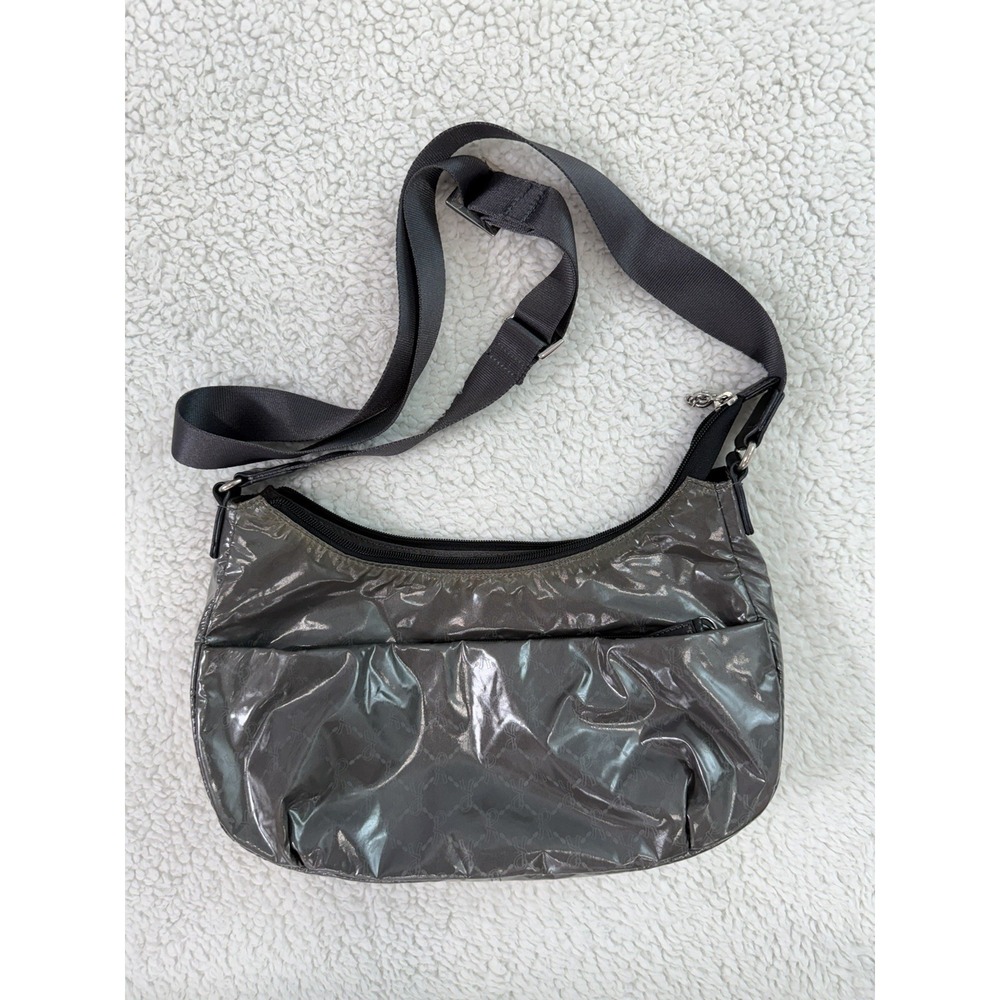 Roberto Di Camerino Vintage Crossbody Shoulder Bag Black Monogram